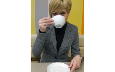 Tomando un té